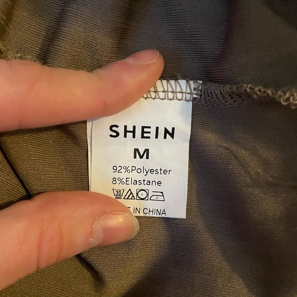 SHEIN tan/beige flare pants - Picture 3 of 5